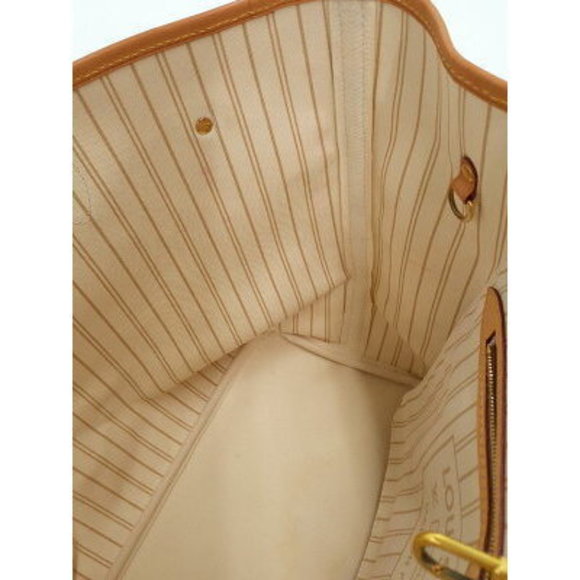 Louis Vuitton Damier Azur White Neverfull Tote Bag - Picture 4 of 8